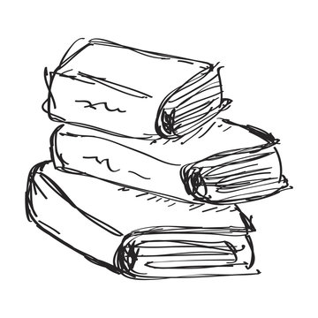 Simple doodle of a book