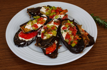 Grilled eggplant