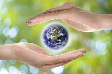 Save earth concept,,Elements of this image furnished by NASA.