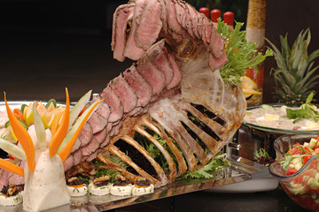 Roast beef buffet