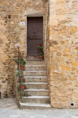 Fototapeta na wymiar The walled town of San Quirico d'Orcia, UNESCO World Heritage Site, Tuscany, Italy, Europe
