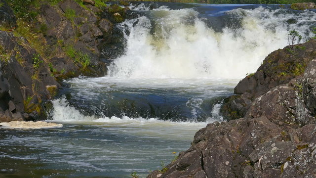 Kivach waterfall in Karelia, Russia
