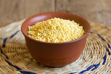 millet in bowl