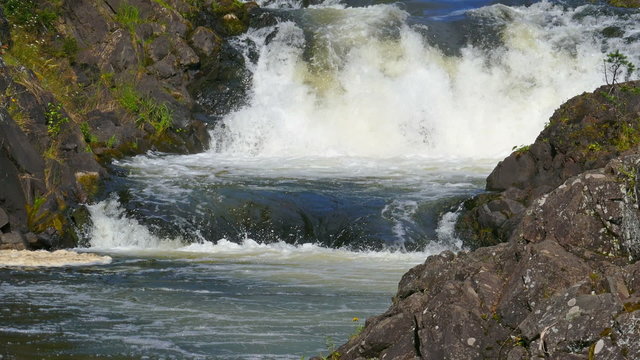 Kivach waterfall in Karelia, Russia
