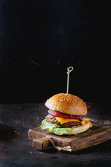Homemade Burger - obrazy, fototapety, plakaty