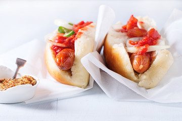Homemade hot dogs