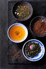 Assortment of dry tea