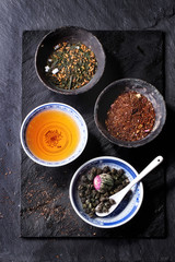 Assortment of dry tea