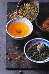 Assortment of dry tea