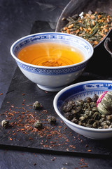 Assortment of dry tea