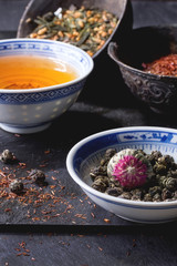 Assortment of dry tea