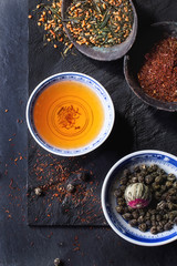 Assortment of dry tea