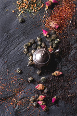 Assortment of dry tea