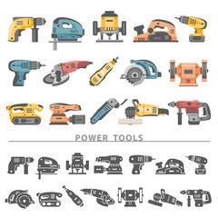 Flat Icons - Power Tools
