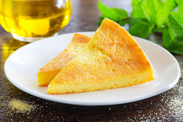 Pie of polenta.