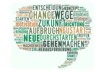 Zukunft - Neue Wege - Sprechblase