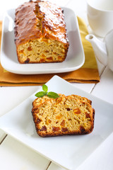 Marmalade and apricot tea bread