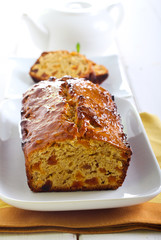 Marmalade and apricot tea bread