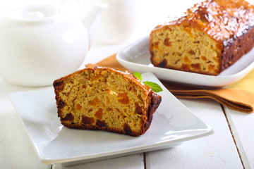 Marmalade and apricot teabread