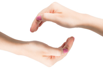 Woman Hands gestures