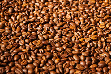Kaffeebohnen als Hintergrund