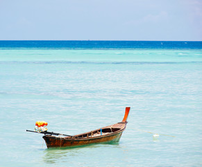 Fototapeta premium Boat on the sea