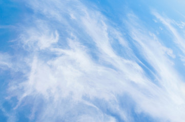 White cloud on blue sky