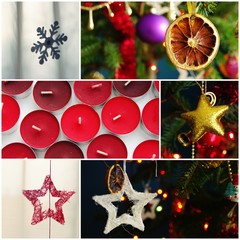 Christmas decorations - photo collage © emar