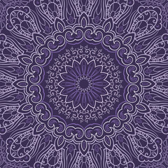 Ornamental purple round background