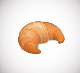 Croissant isolated. Illustration