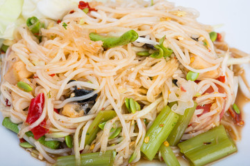 green papaya spicy salad Thai style