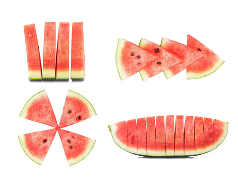 watermelon on white background
