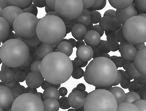 Spheres abstract background 