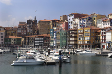 Fototapeta na wymiar Port, Bermeo, Pais Vasco,Basque Country,