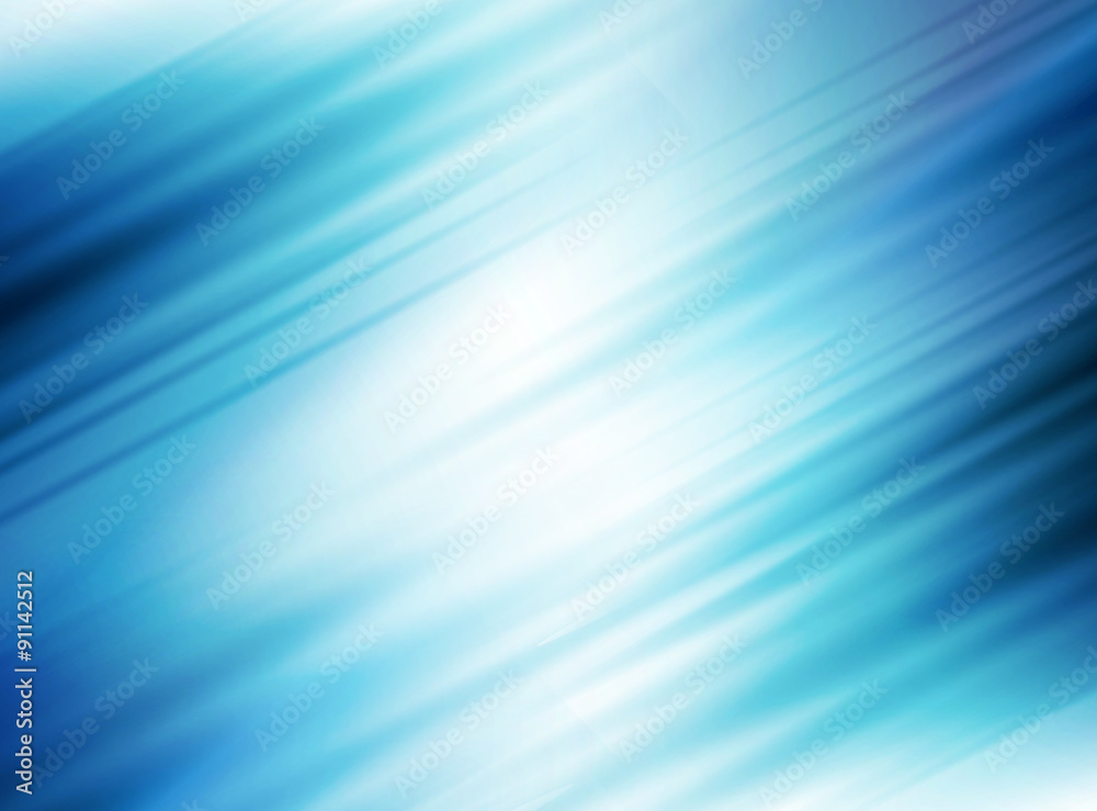 Wall mural vector blurred abstract background with stripes, blue color