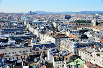 Obraz premium Blick über die Dächer von Wien