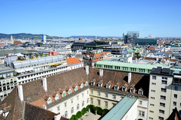 Blick über die Dächer von Wien