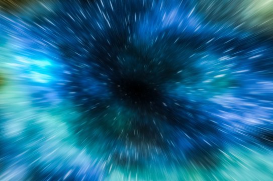 Abstract background of wormhole tunnel, travelling in hyperspace