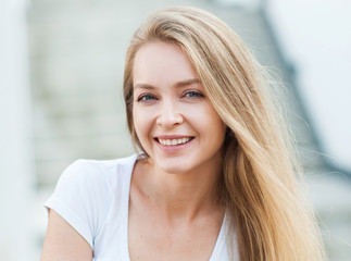 Beautiful girl portrait outdoors