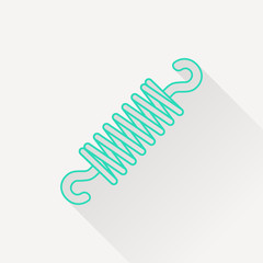 Vector icon of spring