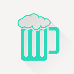 Glass of beer icon