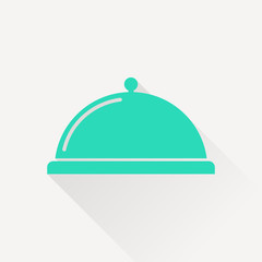 Food platter serving sign icon