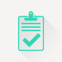 Obraz premium Quality control related vector icon. Pass