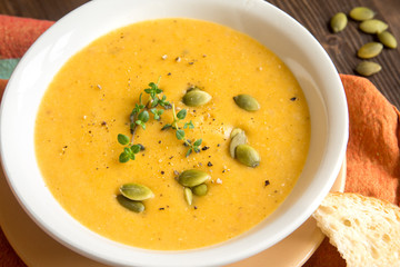 Pumpkin cream soup