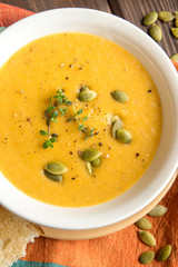 Pumpkin cream soup