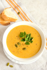 Pumpkin cream soup