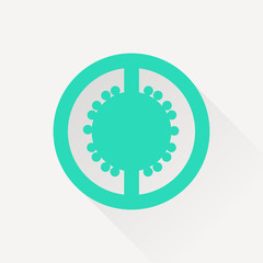 Vector tomato slice icon. Food icon. Eps10