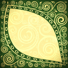 Abstract vintage floral vector illustration.