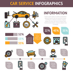 Car Service Infographics