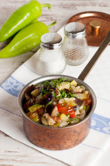 delicious vegetable stew in a pan